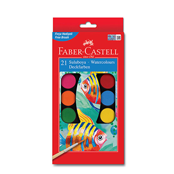 Faber-Castell 21'Li Büyük Sulu Boya Sulu Boya Fiyatı