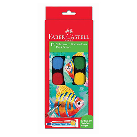 Faber Castell Bls. Suluboya 12'li Küçük  Boy Set Sulu Boya Fiyatı