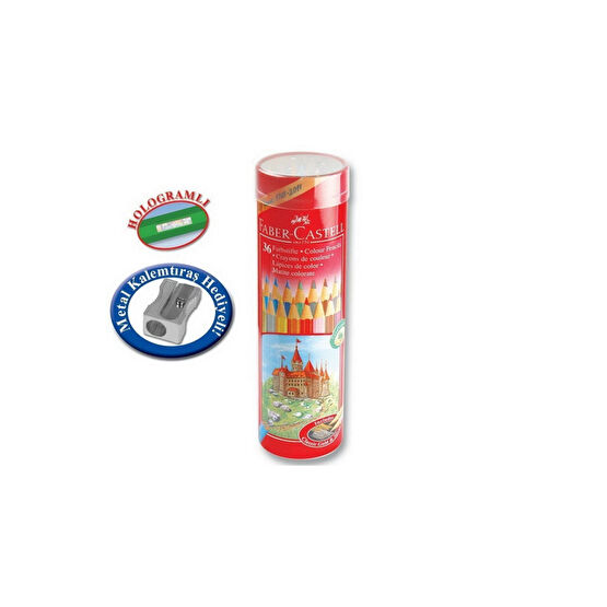 Faber Castell Faber-Castell Kuru Boya 36 Renk Metal Tüp