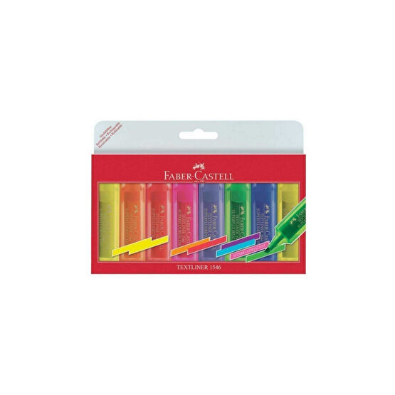 Faber Castell Faber-castell Şeffaf Gövde Fosforlu Kalem 8 Renk Fosforlu Kalem Fiyatı