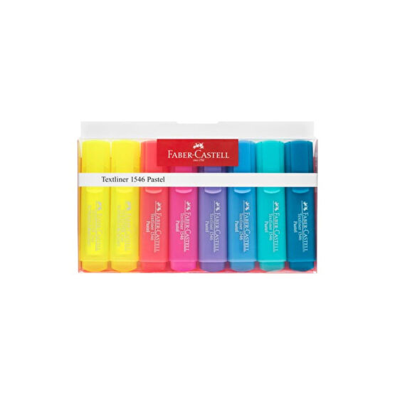 Faber Castell Faber-castell Textliner 8li Pastel Fosforlu Kalem 1546 Fosforlu Kalem Fiyatı