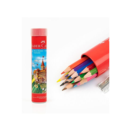 Faber Castell Fabercastell Kuru Boya 12 Renk Metal Tüpte