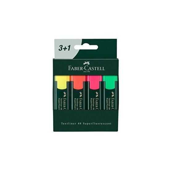 Faber Castell Fosforlu Kalem 3+1 254831 Fosforlu Kalem Fiyatı