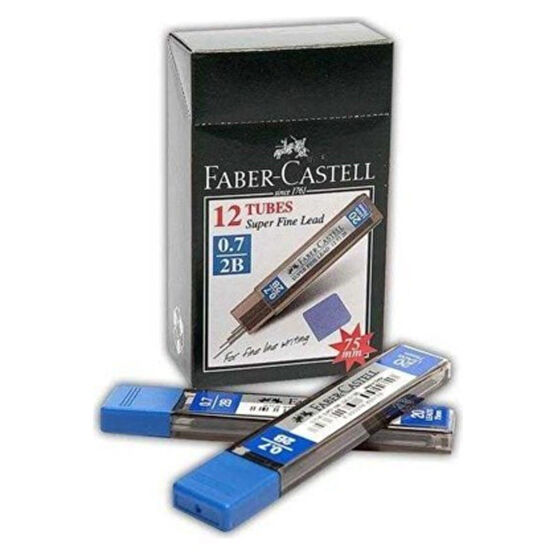 Faber Castell Min Süper Fine Lead 2b 75 Mm 0.7 Mm Versatil Kalem Ucu (1 Paket 12 Tüp) Kurşun Kalem Ucu (Min) Fiyatı