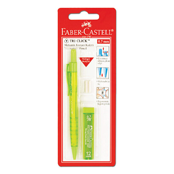 Faber Castell Triclick Versatil Kalem+Min Seti 0,5mm Mekanik Kurşun (Versatil) Kalem Fiyatı