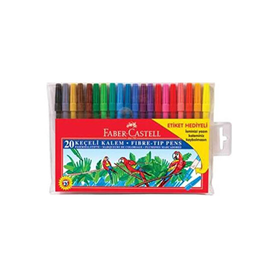 Faber Castell Yıkanabilir Keçeli Kalem 20 Renkli Keçe Uçlu Kalem Fiyatı