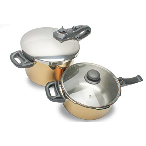 Fagor Duo 4+6 L Titanium Düdüklü Tencere Düdüklü Tencereler Fiyatı