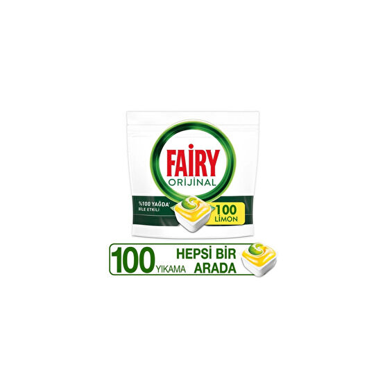 Fairy Hepsi Bir Arada Bulaşık Makinesi Kapsülü Limon Kokulu 100 Yıkama Bulaşık Yıkama Fiyatı