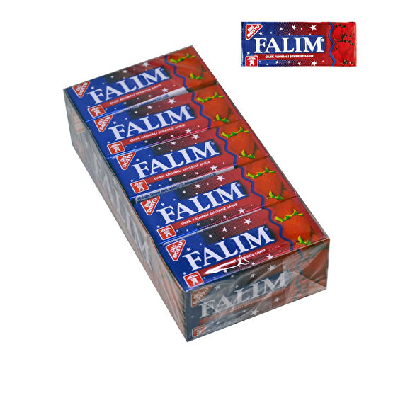 Falım Sakız 7 gr 20'li Paket Çilek Aromalı Şekerleme Sakız Fiyatı