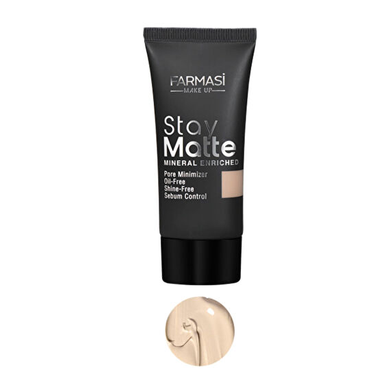 Farmasi Fondöten - Stay Matte Foundation Porcelain 02 30 ml 8690131772314 Fondötenler Fiyatı