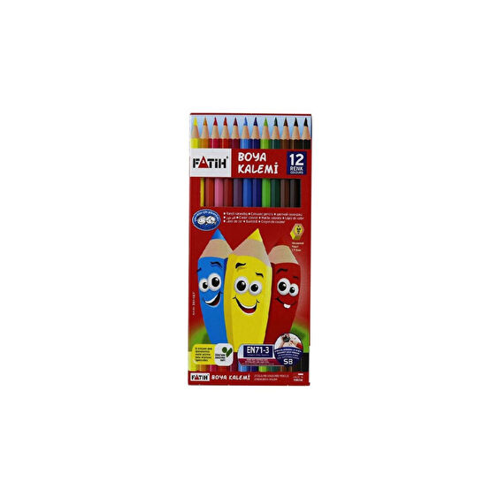 Fatih 12 Renk Kuru Boya 1/1 Tam Boy 33112