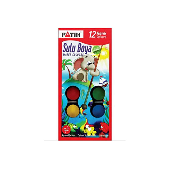 Fatih Suluboya 12 Li Tablet Boyu 24 Mm Sulu Boya Fiyatı
