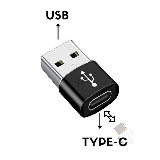 Favors Usb To Type-c 3.0 Veri Aktarımı Otg Çevirici Usbden Type-cye Dönüştürücü Adaptör Yüksek Hızlı Bilgisayar Çevirici ve Adaptörü Fiyatı