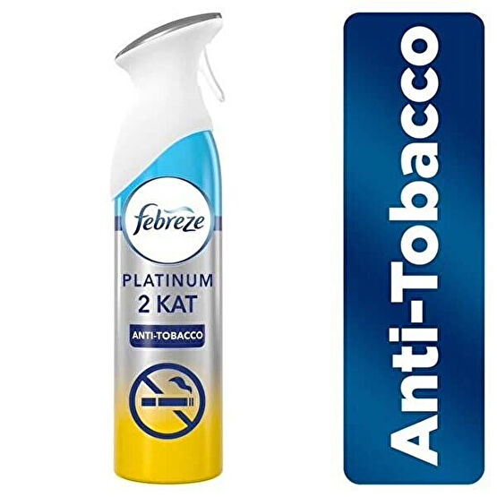 Febreze Platinum Hava Ferahlatıcı Sprey 300 Ml Oda Kokusu Anti-Tobacco Sigara Kokusu Önleyici Oda Kokusu Fiyatı