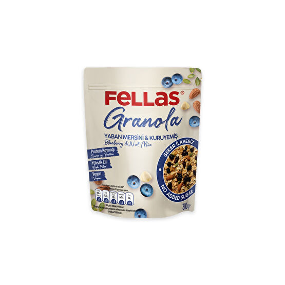 Fellas Granola - Yaban Mersinli & Kuruyemişli 300 Gr Kahvaltılık Gevrek Fiyatı
