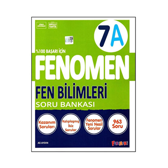 Fenomen Yayıncılık Fenomen 7. Sınıf Fen Bilimleri Soru Bankası (A)