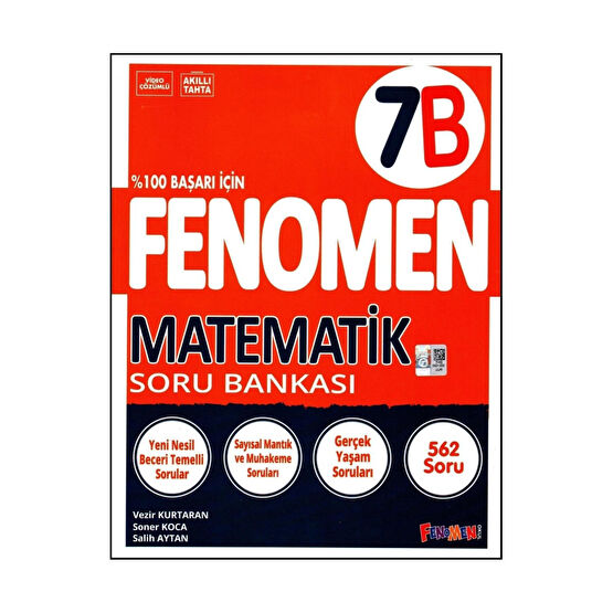 Fenomen Yayıncılık Fenomen 7. Sınıf Matematik Soru Bankası (B) Yardımcı Kitaplar Fiyatı