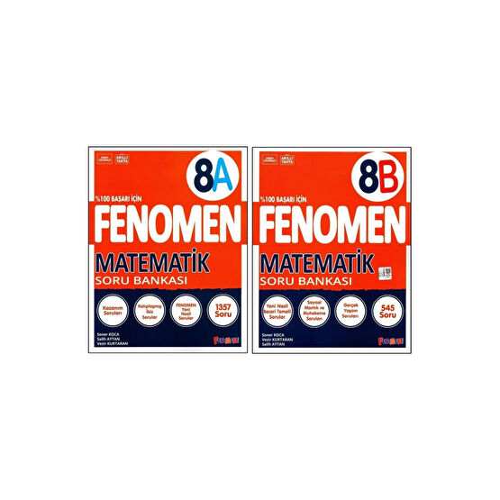 Fenomen Yayıncılık Fenomen 8. Sınıf LGS Matematik Soru Bankası (A)+(B) Kitabı 2 Kitap Yardımcı Kitaplar Fiyatı