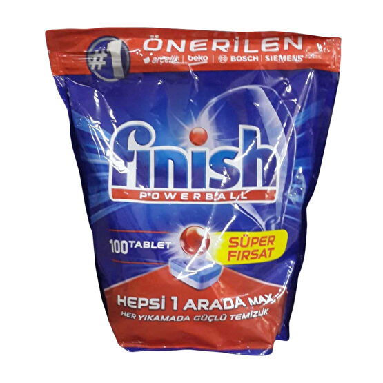 Finish Hepsi Bir Arada 100 Yıkama Bulaşık Makinesi Tableti