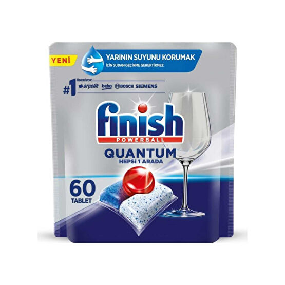 Finish Quantum Hepsi Bir Arada 60 Yıkama Bulaşık Makinesi Tableti