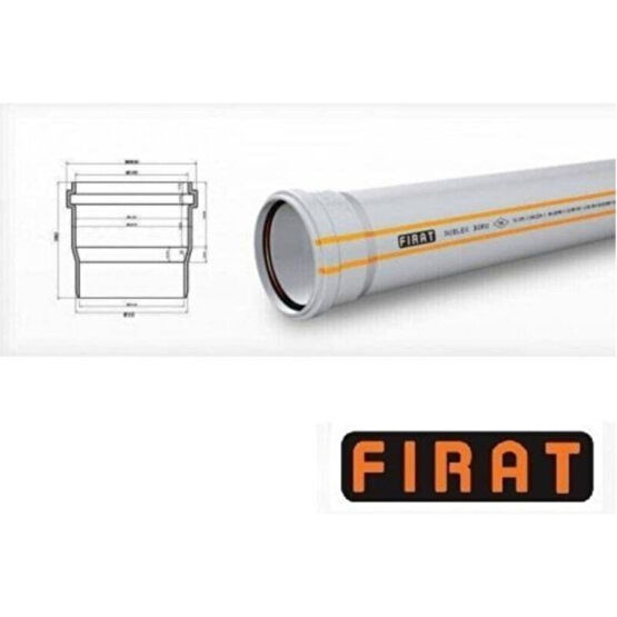 Fırat 50/250 Pvc Dublex Boru - Beyaz - 150 x 250 cm Paspas Fiyatı