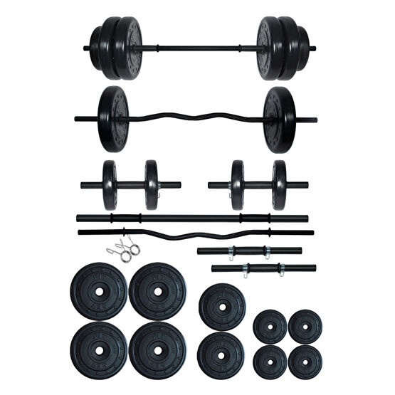 Fitset 68 kg Z Barlı Halter Seti Ve Dambıl Seti Ağırlık Fitness Seti Dambıllar & El / Ayak Ağırlıkları Fiyatı
