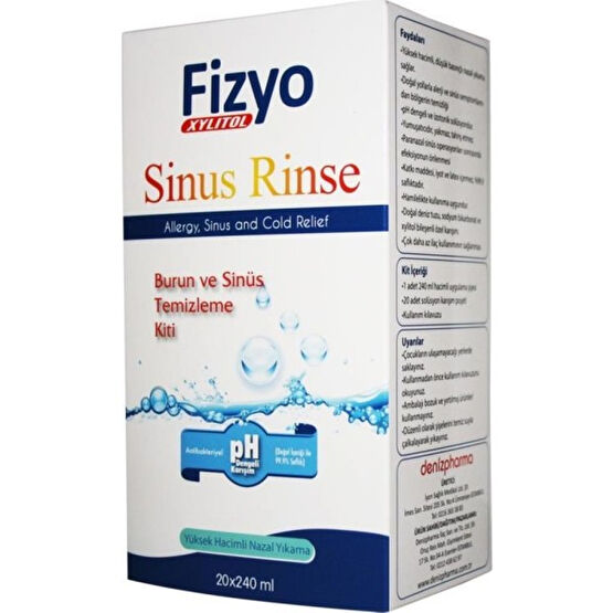 Fizyo Sinüs Rinse Kit 20 x 240 ml Burun Aspiratörü Fiyatı