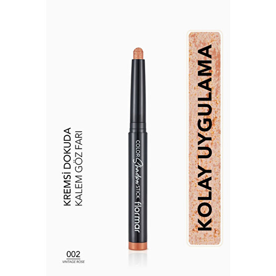 Flormar Göz Farı Ve Far Paleti - Color Shadow Stick 002 Vintage Rose 47000098-002. Göz Farı Fiyatı