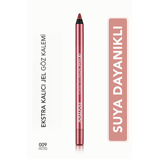 Flormar Işıltılı Kalıcı Göz Kalemi (PEMBE) - Extreme Tattoo Gel Pencil - 009 Pink Star - 8682536041164 Göz Kalemleri Fiyatı