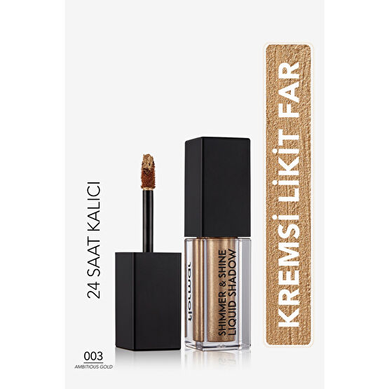 Flormar Likit Göz Farı - Shimmer & Shine Liquid Shadow 003 Ambitious Gold Göz Farı Fiyatı