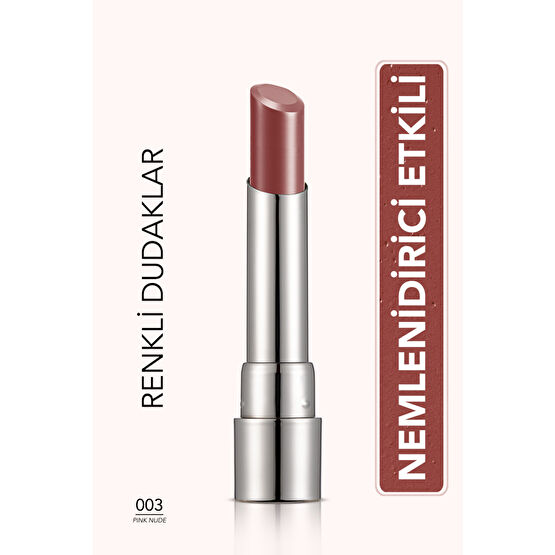 Flormar Nemlendirici Parlak Ruj (pembe) - Sheer Up Lipstick New - 003 Pinky Nude - 8682536012010