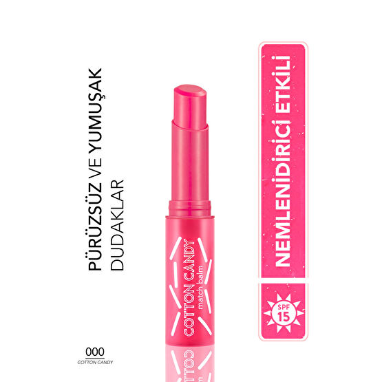 Flormar Renk Değiştiren Dudak Nemlendiricisi (Doğal Pembe) - Match Balm Cotton Candy - 000 - 8690604555468 Dudak Bakımı / Koruyucu Fiyatı