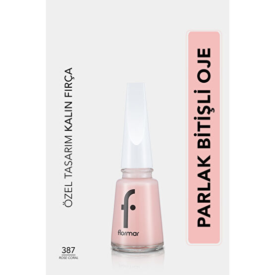 Flormar Sedefli Parlak Oje (PEMBE) - Nail Enamel - 397 Rose Coral - 8682536035972 Oje Fiyatı