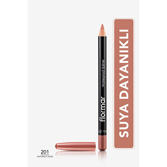 Flormar Suya Dayanıklı Dudak Kalemi - Waterproof Lipliner (Nude) - 201 NTRLLY NUDE - Makyaj Ürünleri Fiyatı
