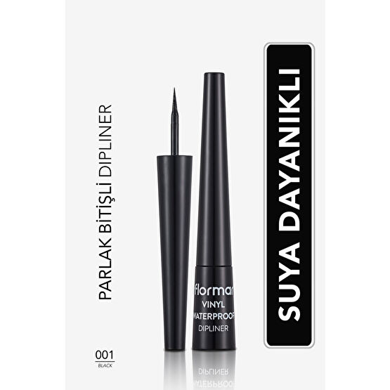 Flormar Suya Dayanıklı Parlak Dipliner (SİYAH) - Waterproof Dipliner - 001 Black - Eyeliner Fiyatı