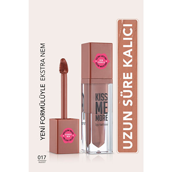 Flormar Uzun Süre Kalıcı Mat Ruj - Kiss Me More-017 Nudist-8682536040846