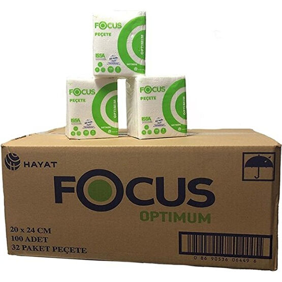 Focus Optimum Peçete 100 Lü (1 Adet) - Beyaz Peçete Fiyatı