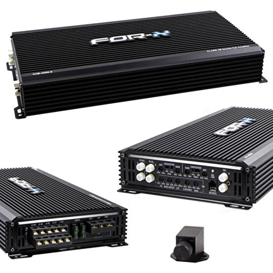 For-x Oto Anfi 4000W 5 Kanal Bass Kontrol For-X XAE-4000.5 Docking Hoparlör Fiyatı