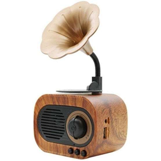 Forland B5 Nostaljik Mini Radyo Gramofon Bluetooth Hoparlör Fm Usb Sd Yüksek Ses Speaker Alarmlı Saatler & Radyolar Fiyatı