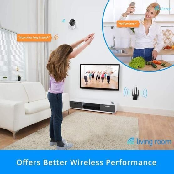 Foscam 2.4G&5 GHz Dual Band Kablosuz Amplifikatör