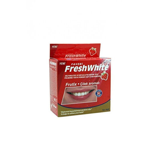 Fresh White Dis Paarlatici Toz Cilek Aromali 50G Diş Beyazlatıcılar Fiyatı