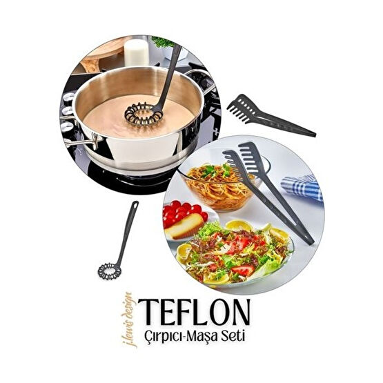 Frosh Transformacion 2 Li Teflon Spiral Çırpıcı Maşa Seti J.lewis  Design 718843 Yemek Takımı Fiyatı