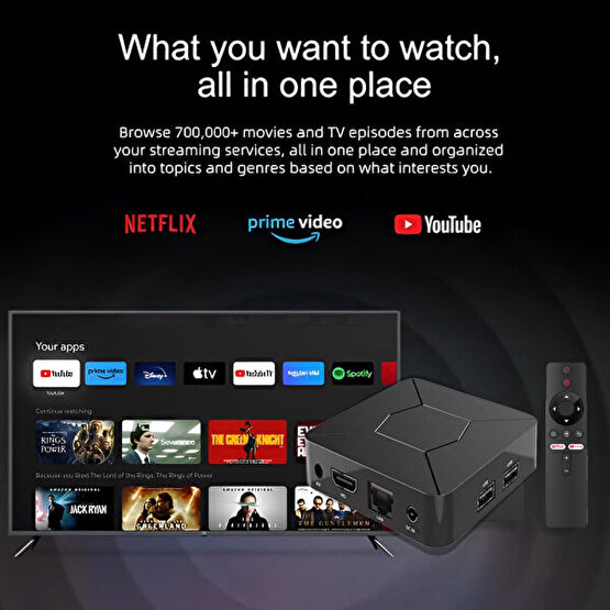 FS1PRO Teknoloji 4K Android TV Pro Box / Sesli Komut & Google Asistan Prime Android TV Box & Akılı Smart Kutu Ev Sinema Receiverları Fiyatı