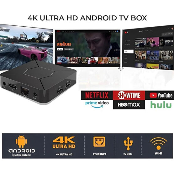 FS1PRO Teknoloji Box Q1 4K Ultra HD Lisanslı Android TV Box / Media Player - Android Mi TV Stick Fx Box Q1 4K Ultra HD Lisanslı Android TV Box / Me... Ev Sinema Receiverları Fiyatı