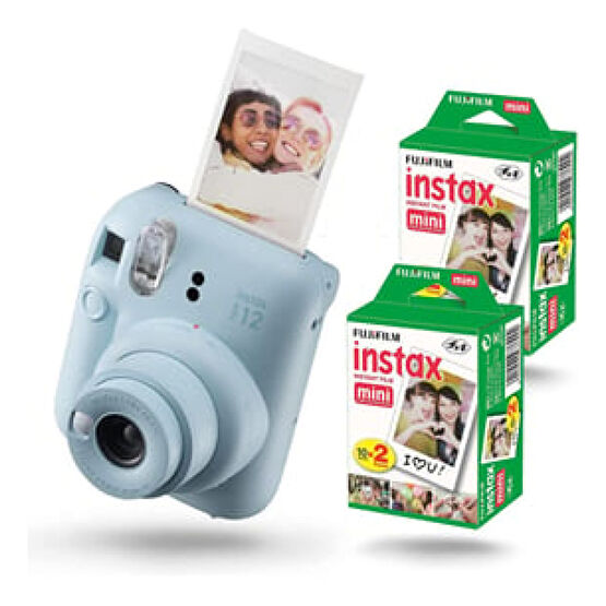 Fujifilm İnstax Mini 12 Fotoğraf Makinesi+Askı+pil+40'lu film mavi Dijital Fotoğraf Makineleri Fiyatı