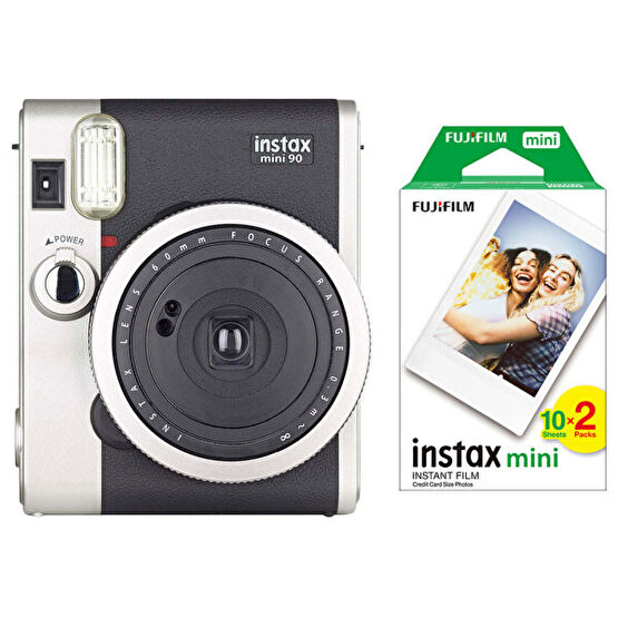 Fujifilm Instax Neo 90 Classic Siyah Şipşak Fotoğraf Makinesi ve 20'li Mini Film Dijital Fotoğraf Makineleri Fiyatı