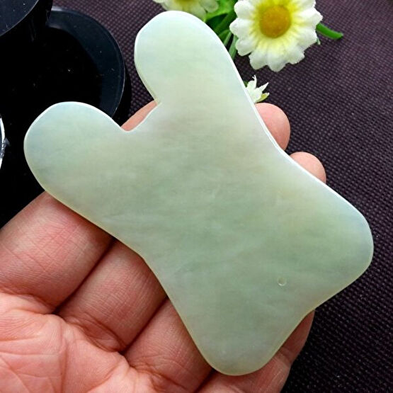 Fulia Store Yeşim Taşı Gua Sha Yüz Vücut Masaj Taşı Doğal Taş Yüz Cilt Bakımı Masaj Cihazları Fiyatı
