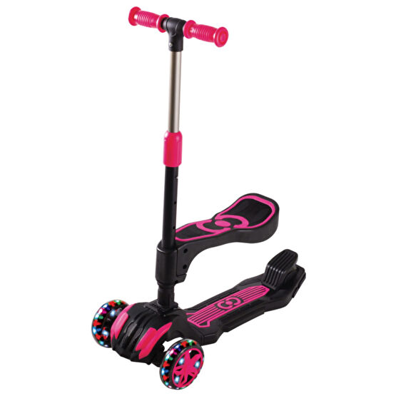 Furkan Toys Cool Wheels Led Işıklı Oturaklı Pembe Scooter Fiyatı