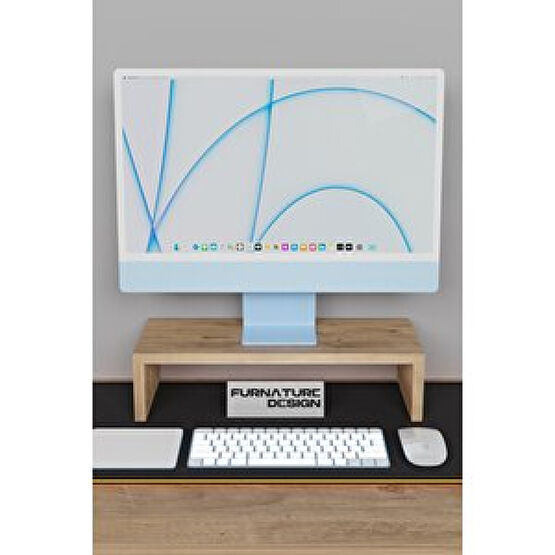 Furnature Design Monitör Yükseltici Bilgisayar Ekran Yükseltici Atlantik Çam Bilgisayar Masası Fiyatı