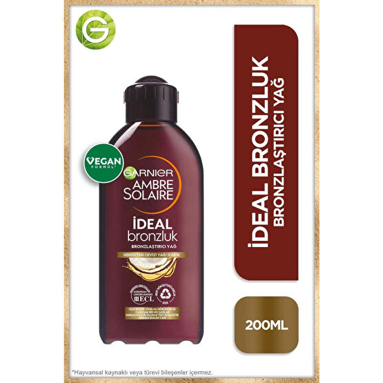 Garnier Ambre Solaire İdeal Bronzluk Bronzlaştırıcı Yağ 200 ml Bronzlaştırıcılar Fiyatı